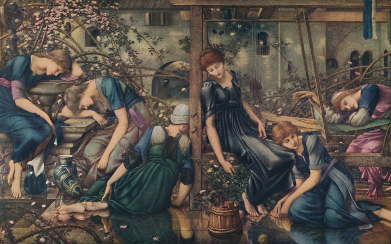 The Briar Rose, The Garden Court, c1890, 1922. od Edward Burne Jones