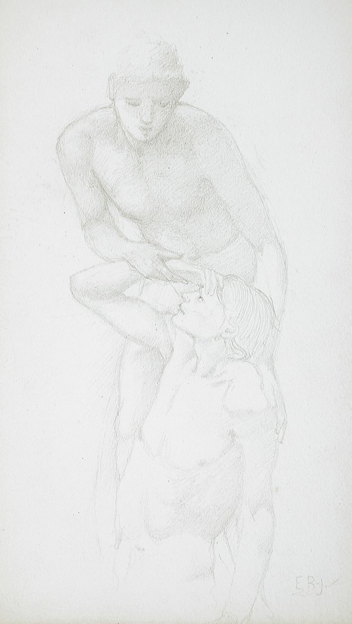 Dva mužské akty od Edward Burne-Jones