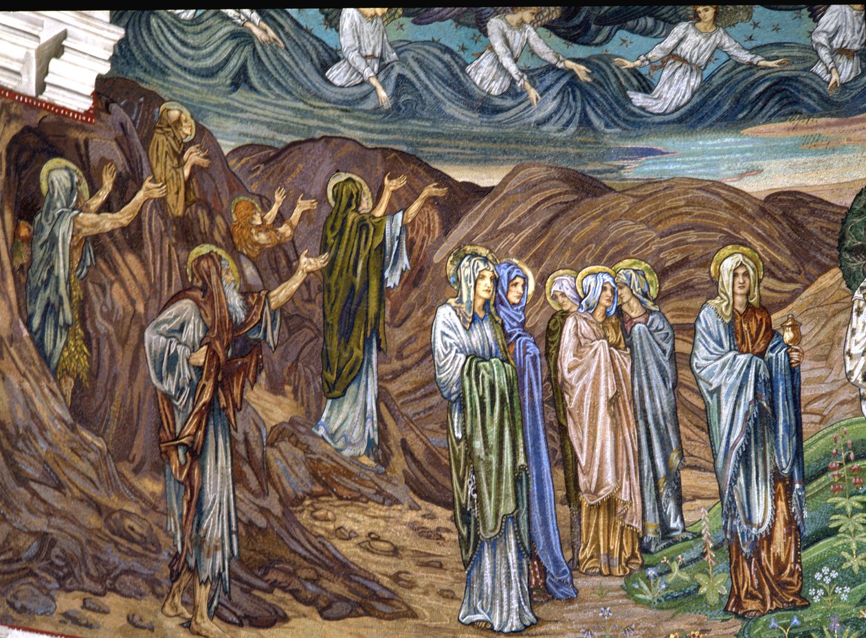 Asketové a svaté ženy, 80.–90. léta 19. století (mozaika) od Edward Burne Jones