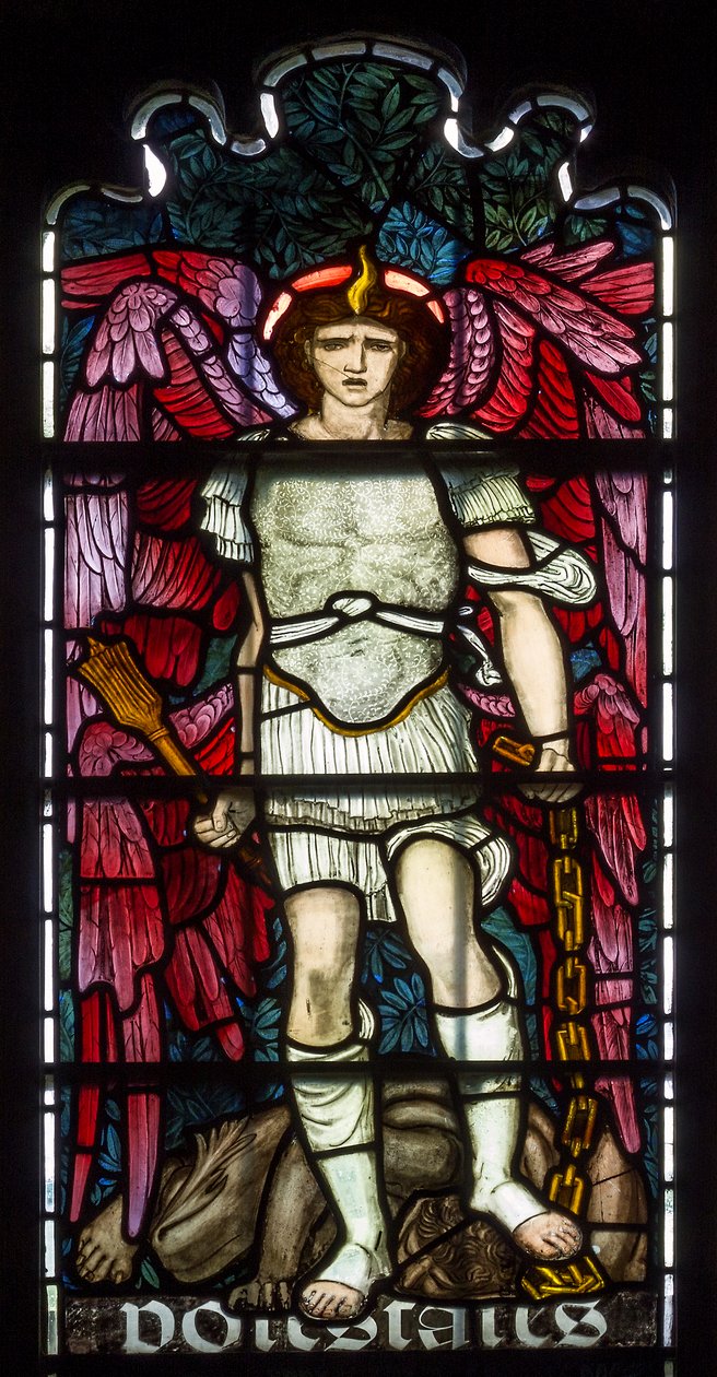 Cambridge, Jesus College Chapel, Morris & Co., Edward Burne-Jones, Potestates, 1873 od Edward Burne Jones
