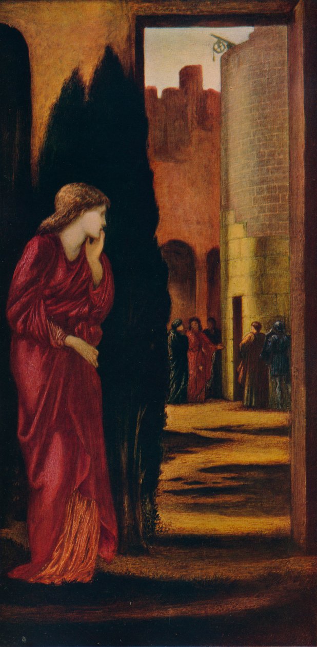 Danaë a mosazná věž, 1872. od Edward Burne Jones