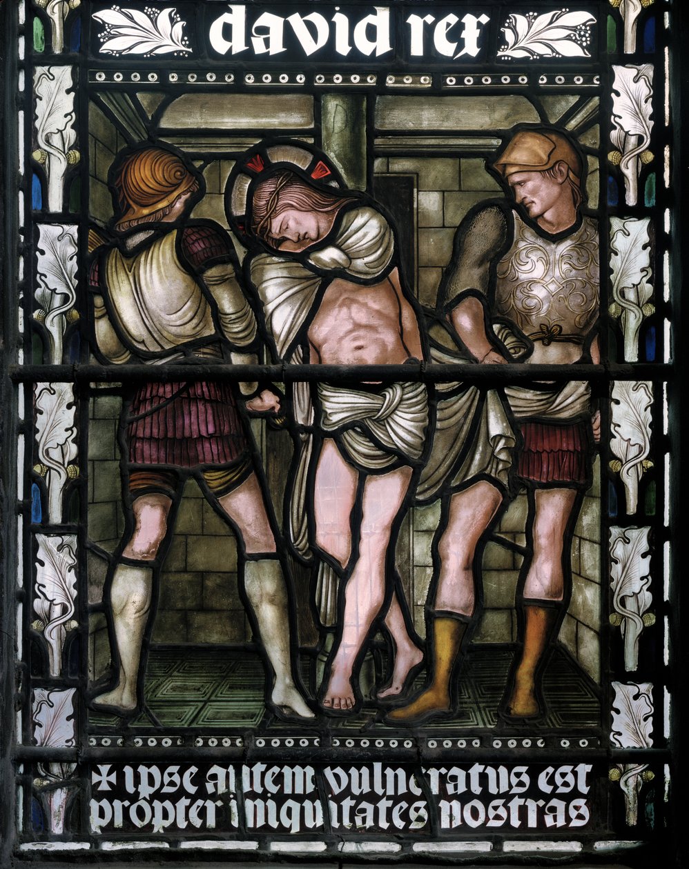The Flagellation, 1876 (vitráže) od Edward Burne Jones