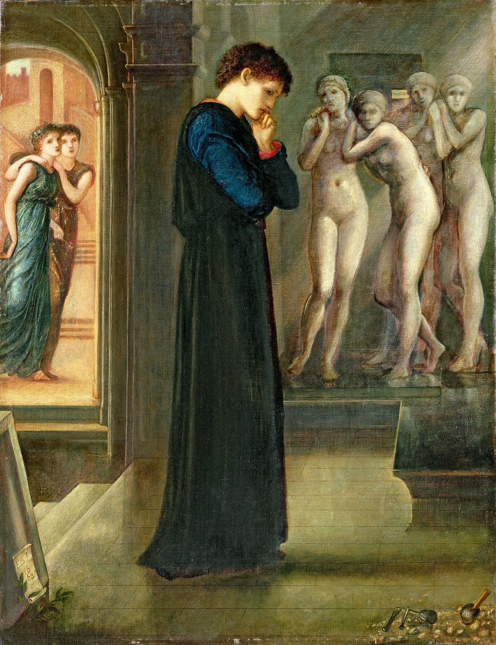 Srdce touží, z cyklu Pygmalion a obraz, 1868 od Edward Burne Jones