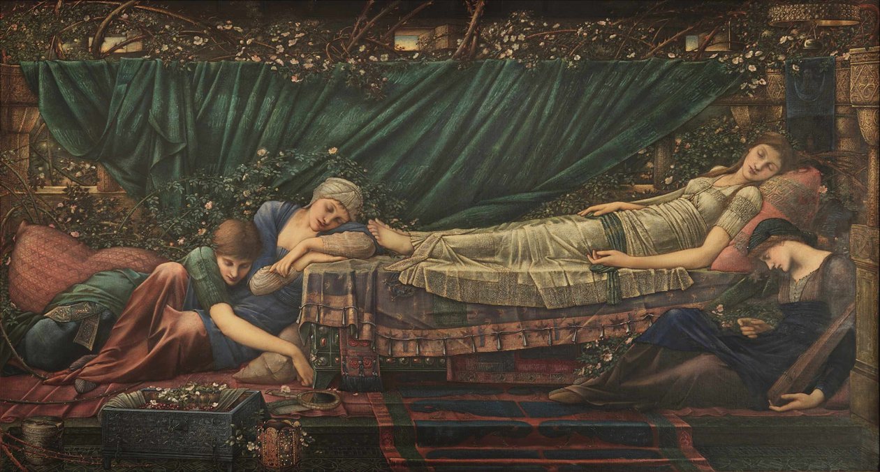 Legenda o Briar Rose: Šípková Růženka, 1885-1890. od Edward Burne Jones