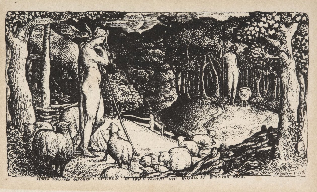 Ideální pastýřský život od Edward Calvert
