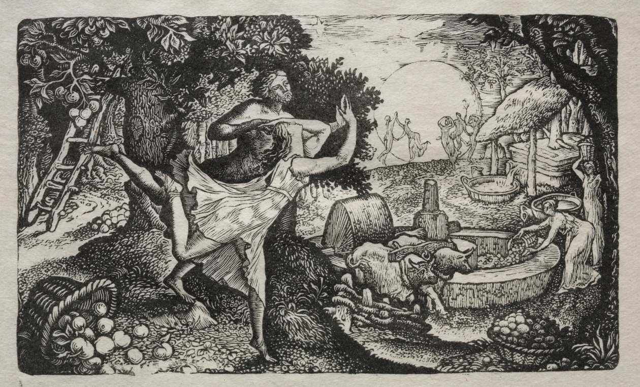 Cyder Feast: A Vision of Joy and Thanksgiving, 1829. od Edward Calvert