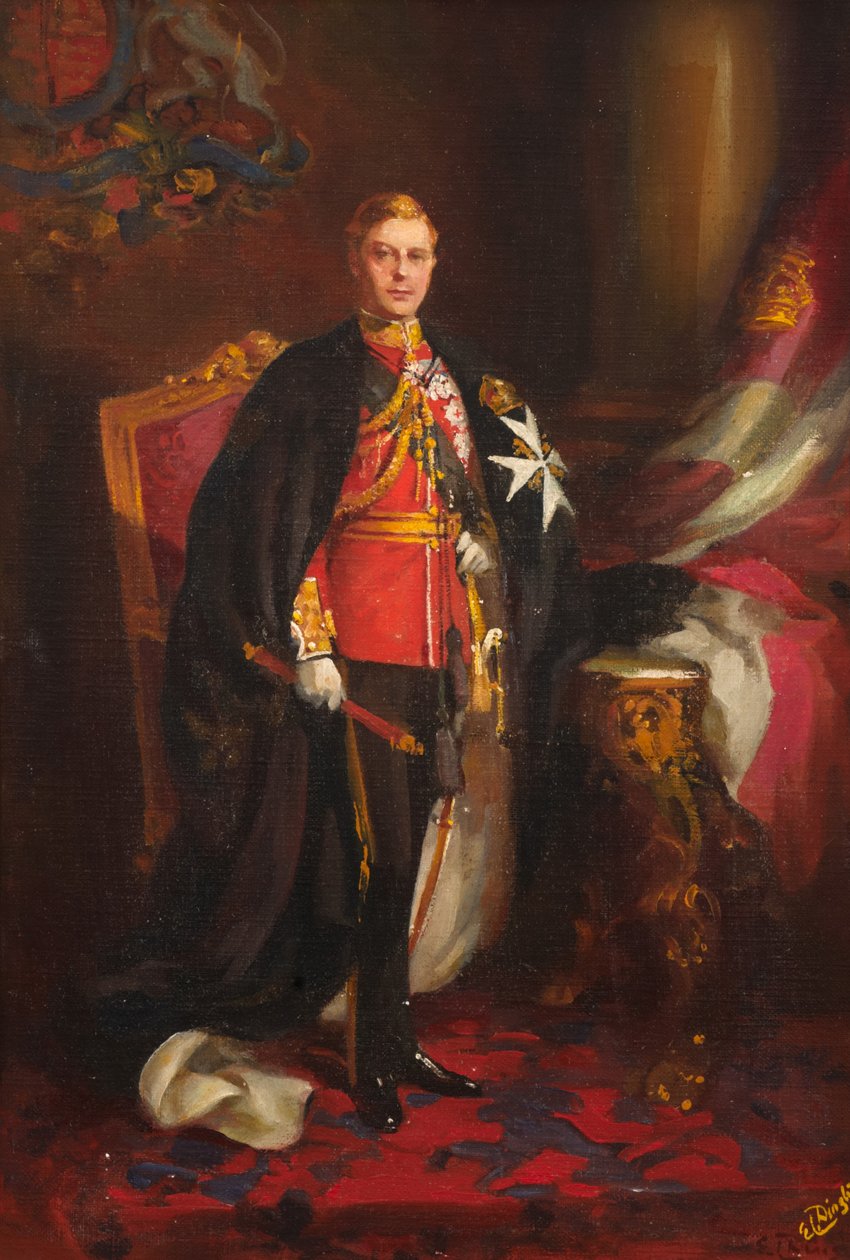 Jeho královská výsost King Edward VIII, kolem roku 1936 (olej na palubě) od Edward Caruana Dingli