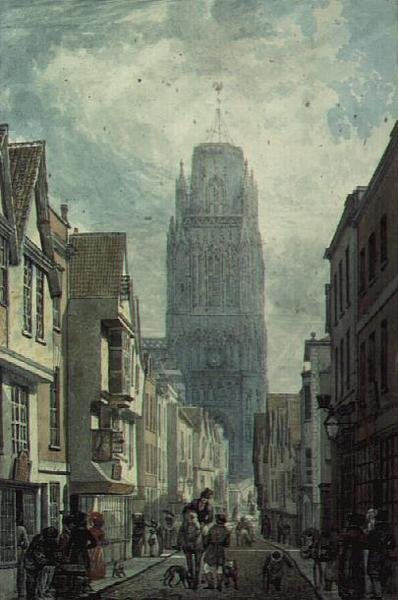 Redcliffe Street, Bristol, věž kostela sv. Marie Redcliffe od Edward Cashin