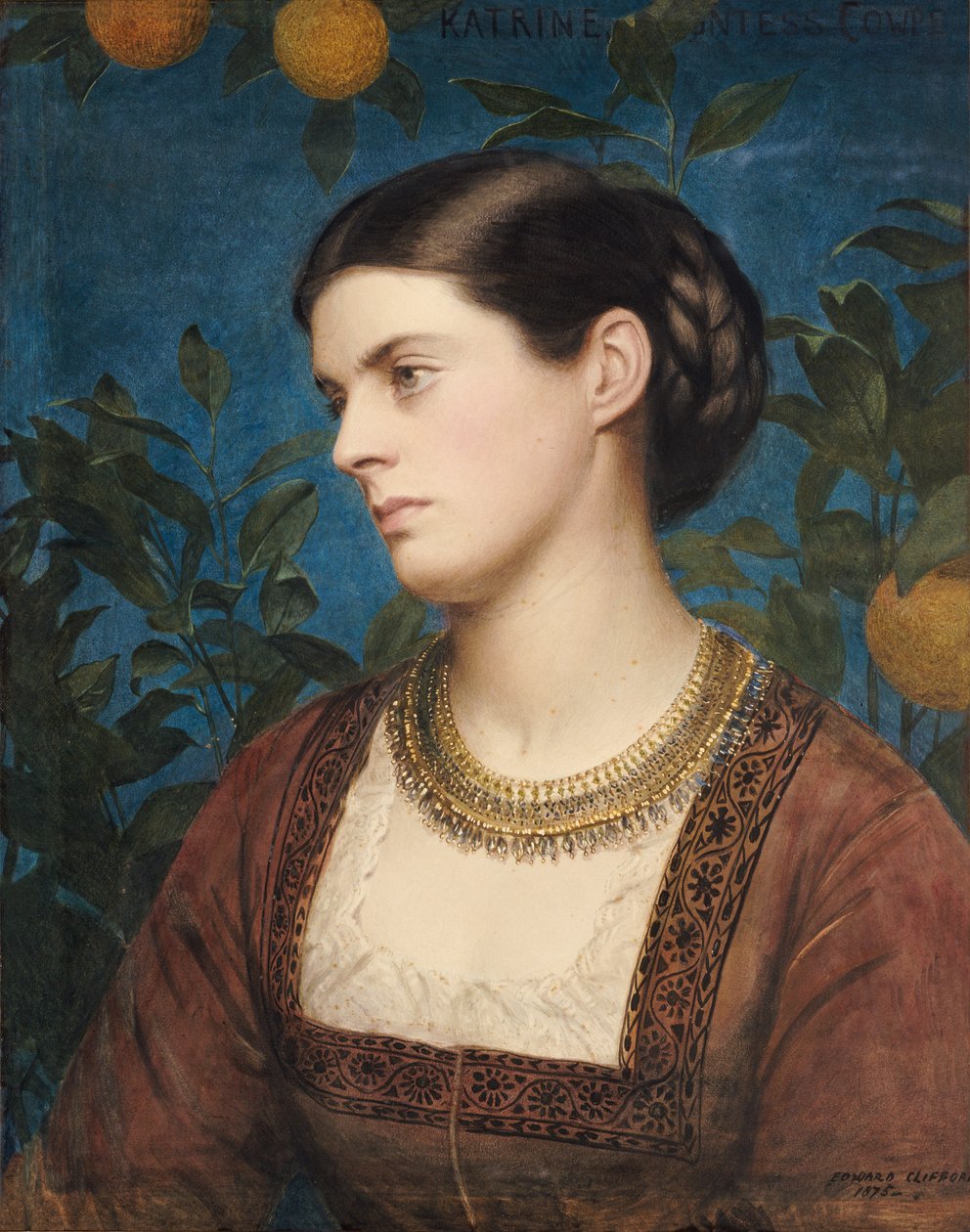 Katrine, hraběnka Cowper, 1875 od Edward Clifford