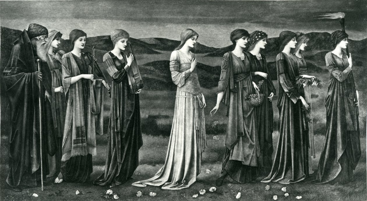 Svatba Psyché od Edward Coley (after) Burne Jones