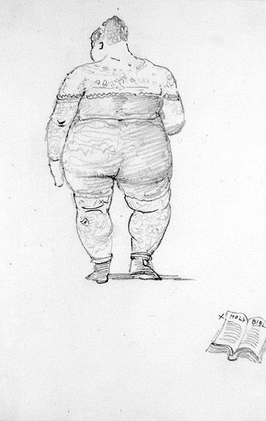 A Bathing Beauty (tužka na papíře) (viz také 356948) od Edward Coley Burne Jones