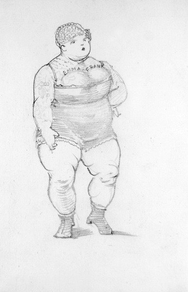 A Bathing Beauty (tužka na papíře) (viz také 356949) od Edward Coley Burne Jones