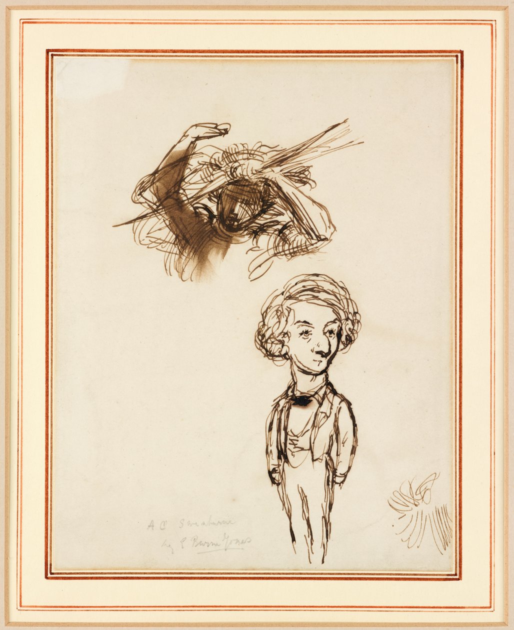 Algernon Charles Swinburnen karikatyyri od Edward Coley Burne Jones