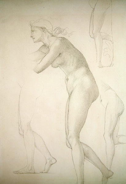 Galatea (tužka na papíře) od Edward Coley Burne Jones