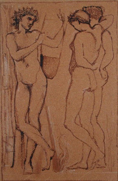 Hymenaeus (uhlí na papíře) od Edward Coley Burne Jones