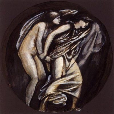 Orpheus vedoucí Eurydice z Hades, design pro Graham Piano od Edward Coley Burne Jones
