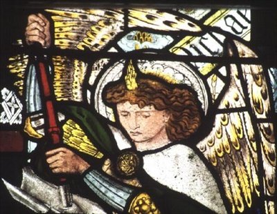 Svatý Michael od Edward Coley Burne Jones