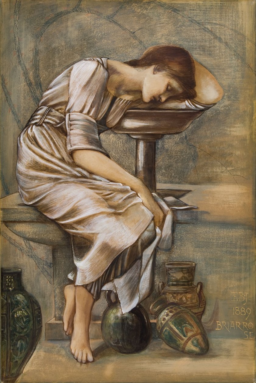 Studie pro sérii Briar Rose od Edward Coley Burne Jones