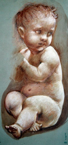 Studie pro betlémskou hvězdu od Edward Coley Burne Jones