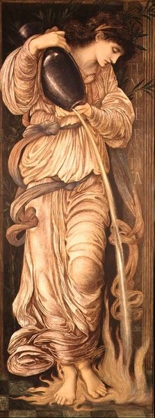 Temperance, cca 1867 (kombinovaná média) od Edward Coley Burne Jones