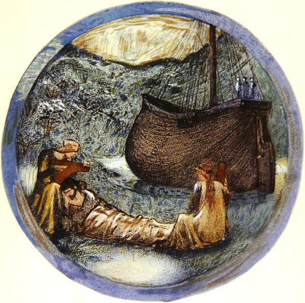 Květinová kniha: XXXV. Louka sladká od Edward Coley Burne Jones