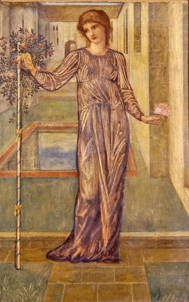 Garland (kvaš na papíře) od Edward Coley Burne Jones