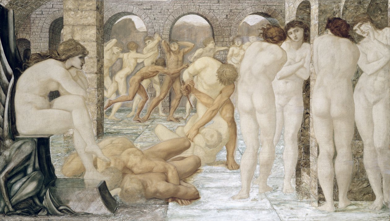 Venuše Discordia (olej na plátně) od Edward Coley Burne Jones