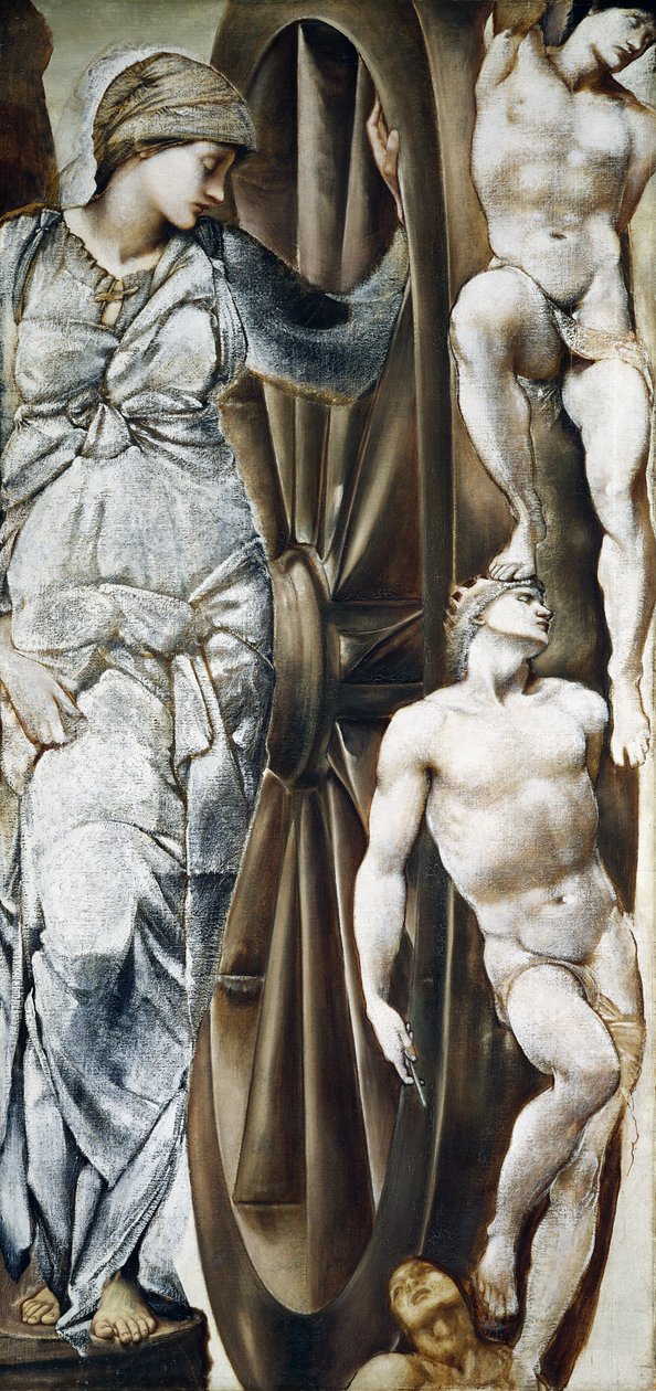 Kolo štěstí (kvaš na plátně) od Edward Coley Burne Jones