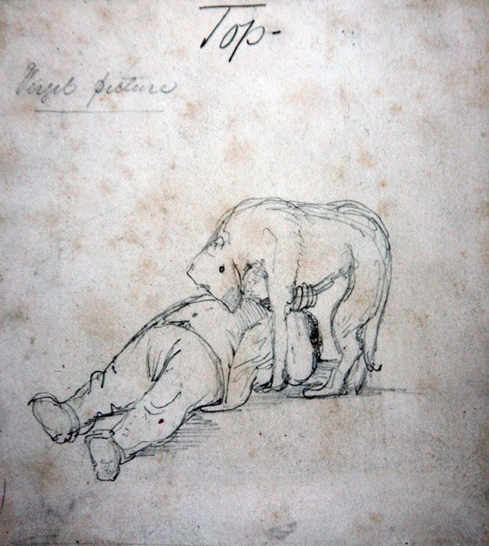 William Morris si hraje se svým psem, kolem roku 1890 (tužka na papíře) od Edward Coley Burne Jones