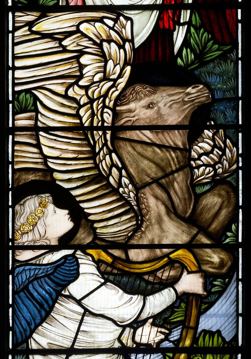 Detail Angel & Bull, Rivers of Paradise, 1875 od Edward Burne Jones