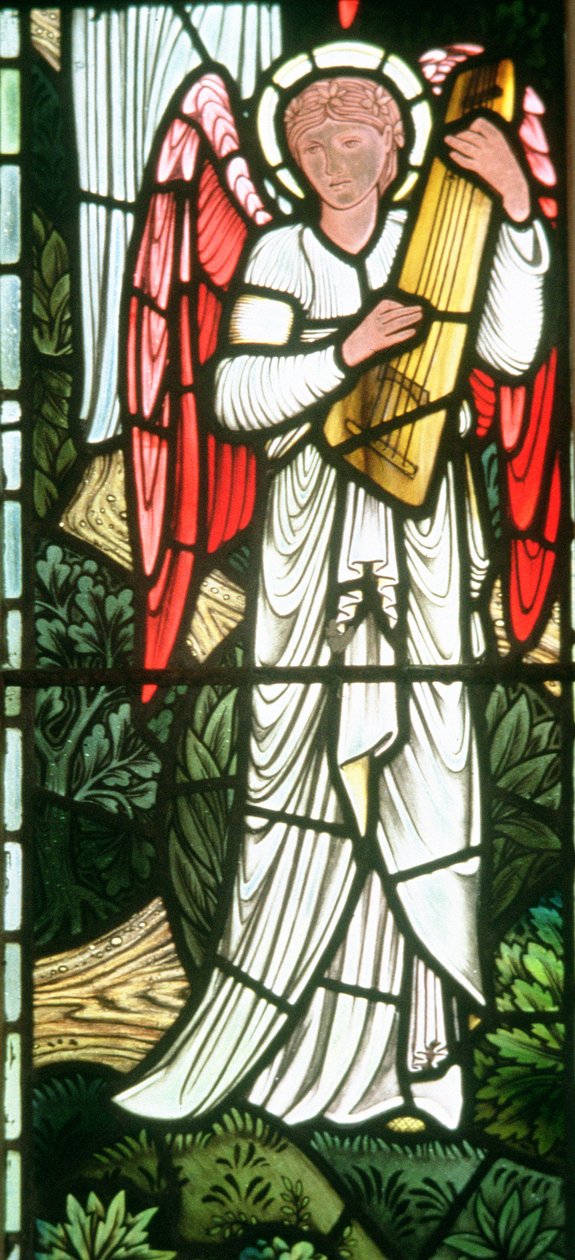 Angels of Paradise: hudební anděl, 1897 od Edward Burne Jones