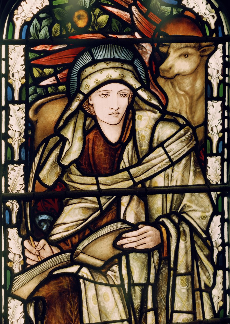 Birmingham, St Martin In The Bull Ring, Morris & Co., Edward Burne-Jones, St Luke, 1876 od Edward Burne Jones