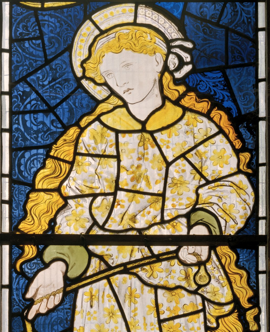 Bicester, Morris, Marshall, Faulkner & Co, Edward Burne-Jones, Charita, 1866 od Edward Burne Jones