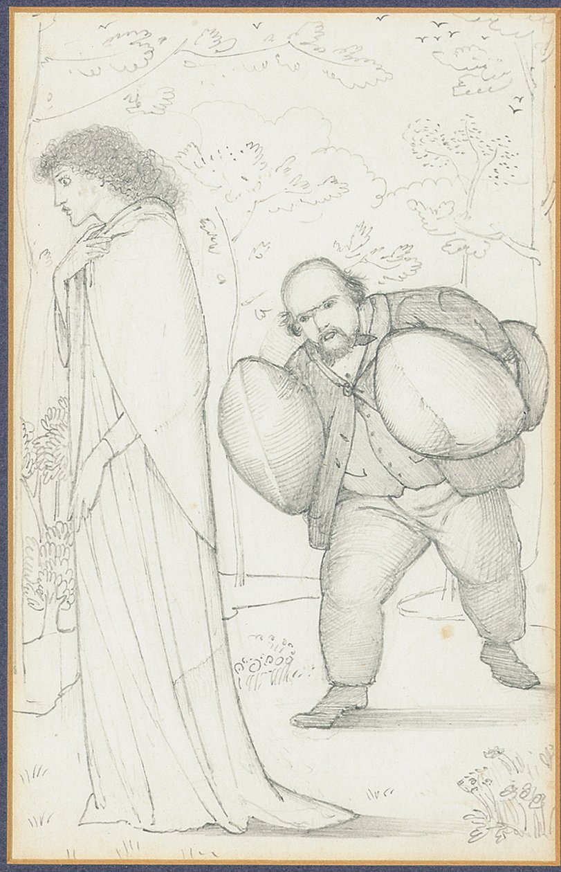 Dante Gabriel Rossetti přináší polštáře Jane Morrisové od Edward Burne Jones