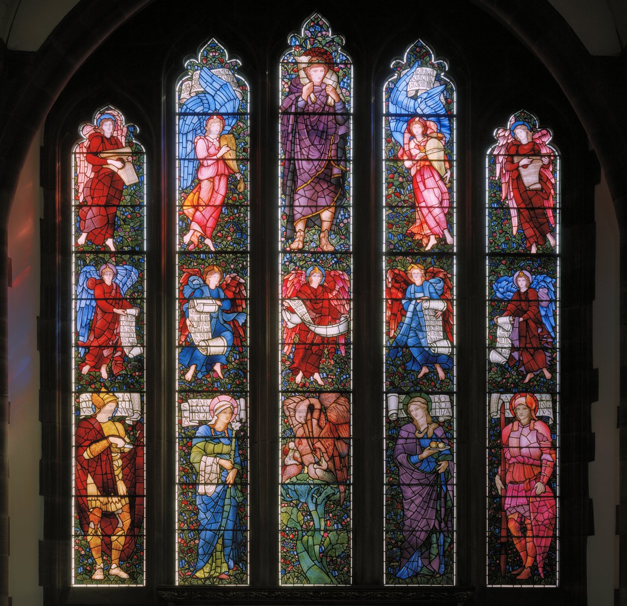 Východní okno, 1880 (vitráže) od Edward Burne Jones