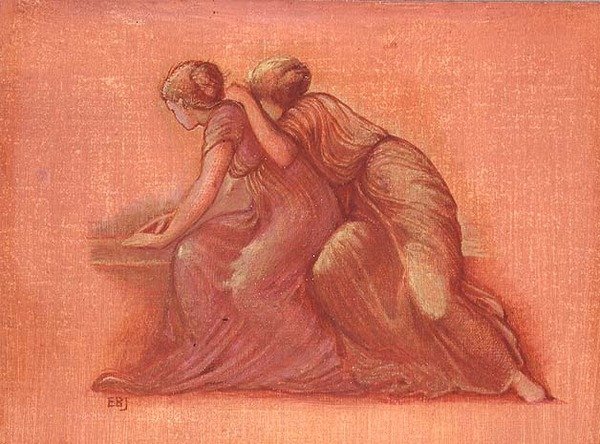 Postavy na balkóně od Edward Coley Burne Jones