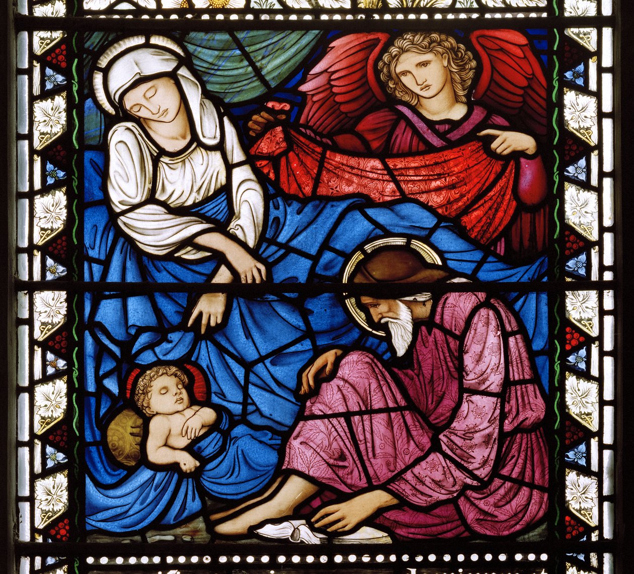 Kirkcaldy Old Kirk, Morris & Co., Edward Burne-Jones, Narození Páně, 1886 od Edward Burne Jones