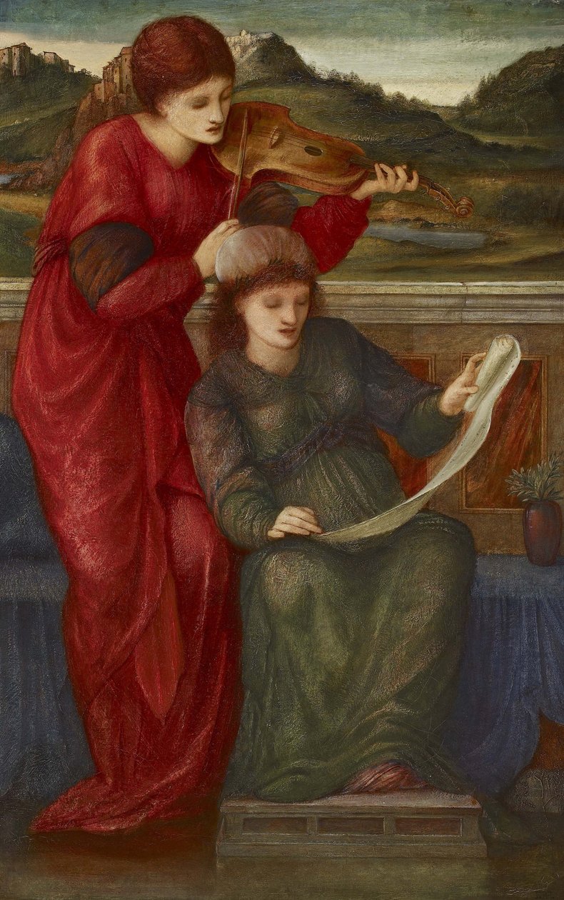 Hudba, 1877 od Edward Burne Jones