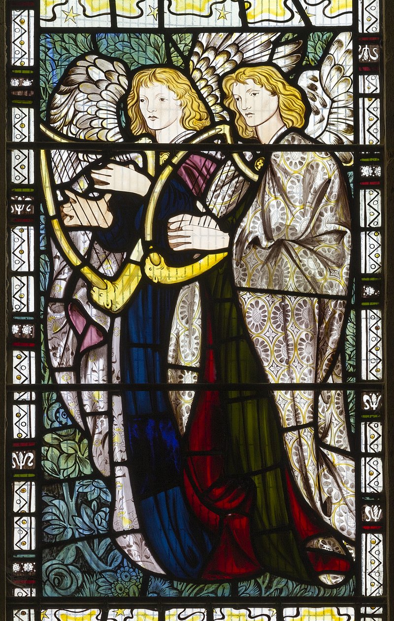 Hudební andělé, 1865 od Edward Burne Jones