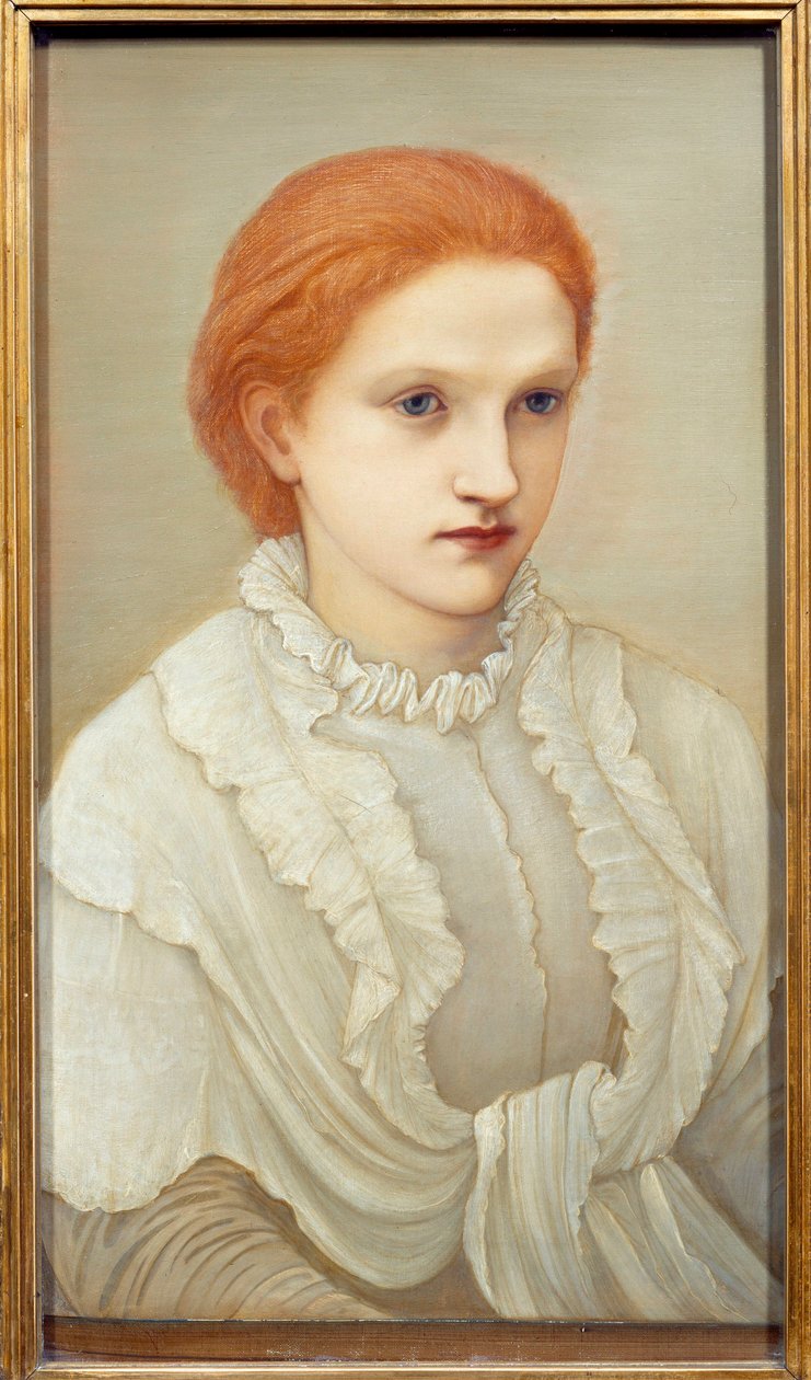 Portrét sufražetky Lady Frances Balfour (1858-1931) Obraz Edward Burne Jones (1833-1898) 1880 Sun. 0,63x0,38 m Nantes, Musee des Beaux Arts od Edward Burne Jones