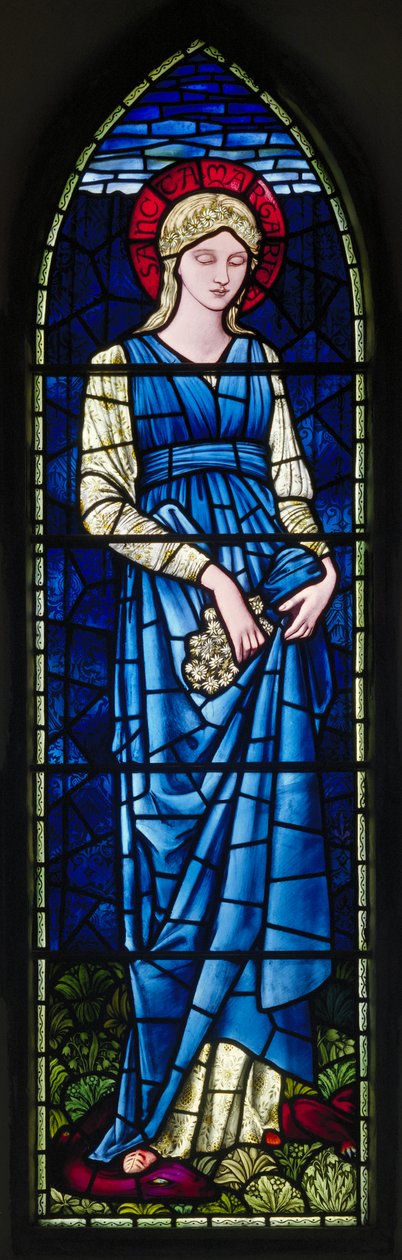 Rottingdean, St Margaret, Morris & Co., Edward Burne-Jones, St Margaret, 1894 od Edward Burne Jones