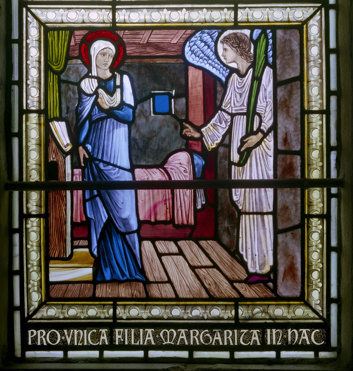 Rottingdean, St Margaret, Morris & Co., Edward Burne-Jones, Zvěstování Panně Marii od Edward Coley Burne Jones