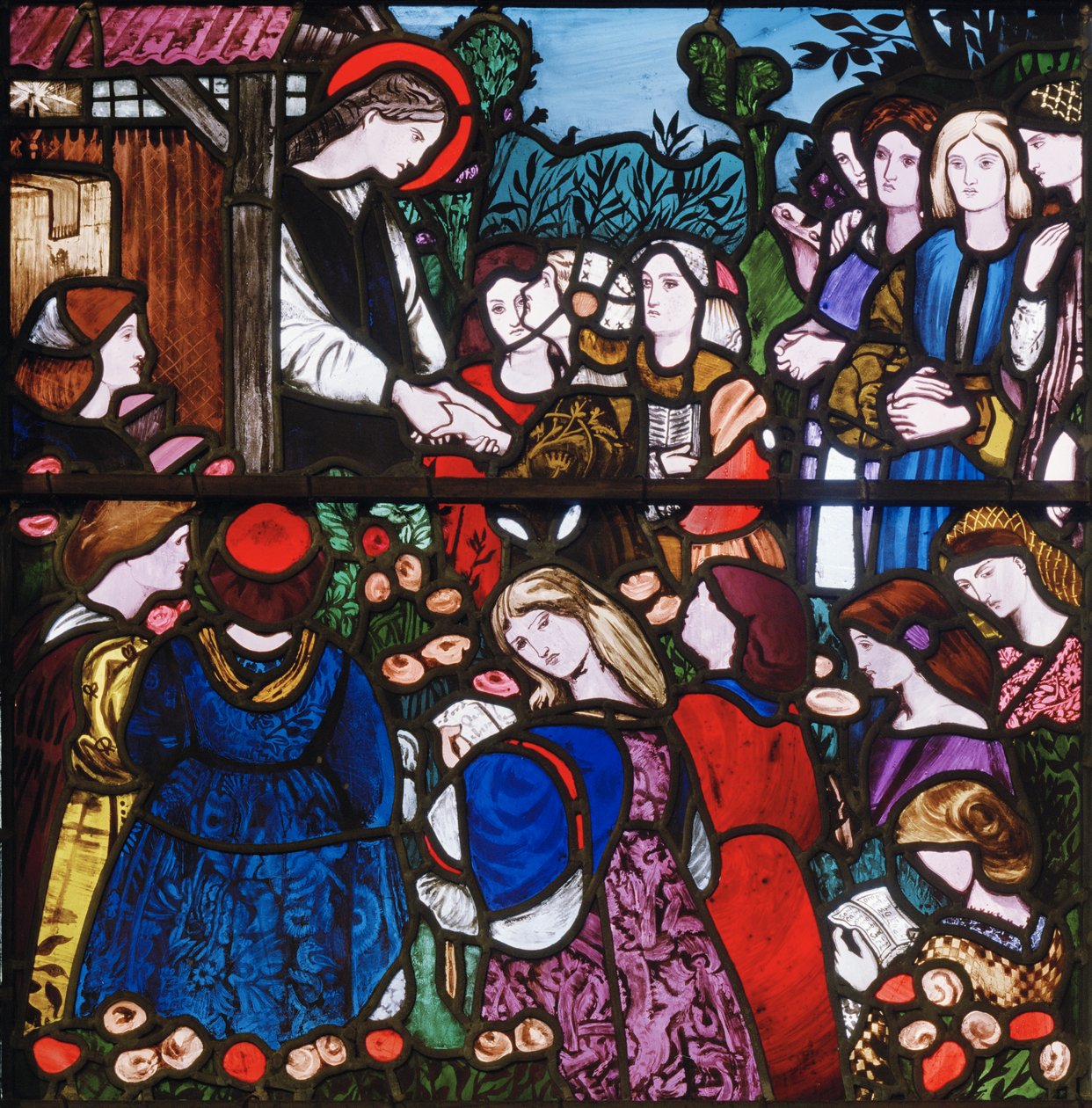 St Frideswide, detail, 1859 (vitráže) od Edward Burne Jones