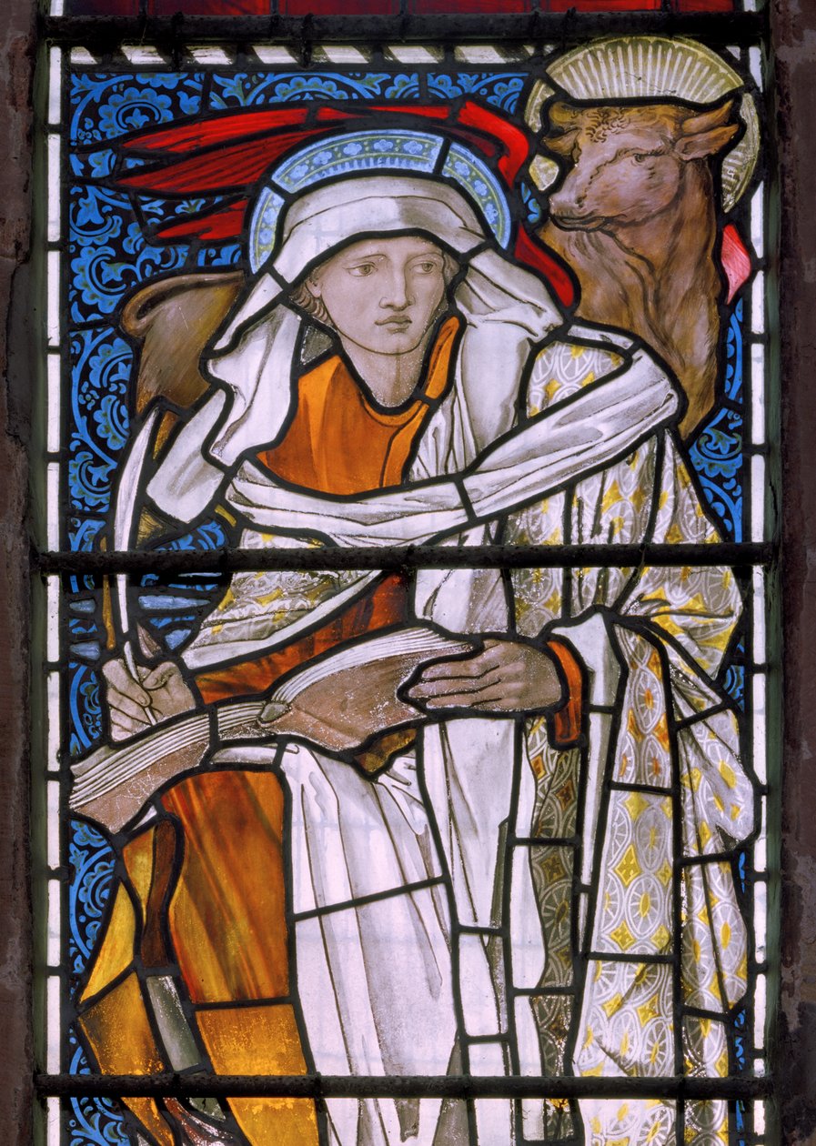 St Luke, 1877 (vitráže) od Edward Burne Jones