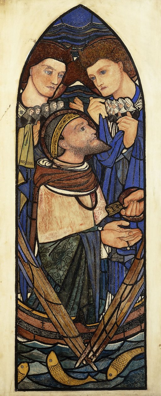 Svatý Petr se topí v Tiberiadském moři, od Edward Burne Jones