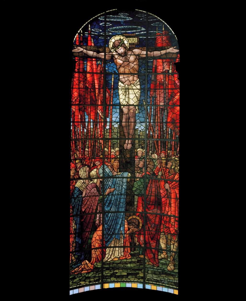 Okno Ukřižování, 1888 (vitráže) od Edward Burne Jones