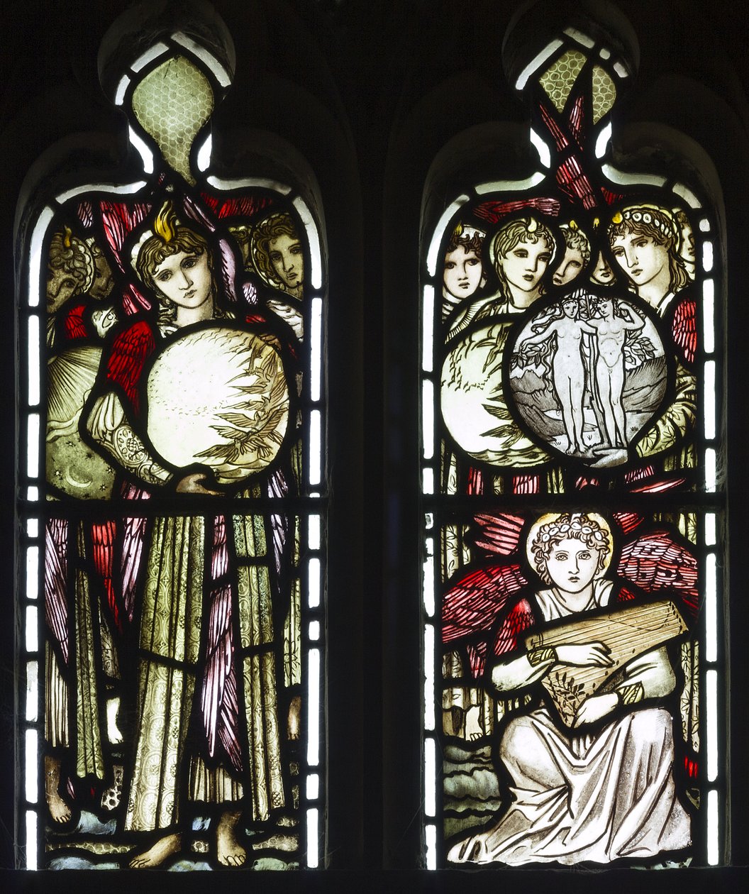 The Days Of Creation, 1874 (vitráže) od Edward Burne Jones