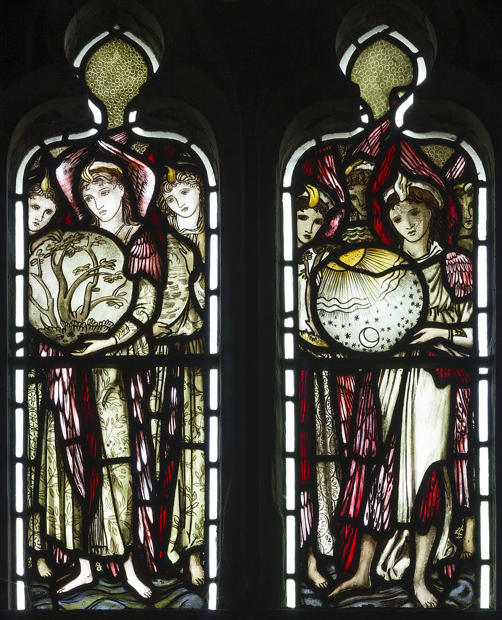 The Days Of Creation, 1874 (vitráže) od Edward Burne Jones