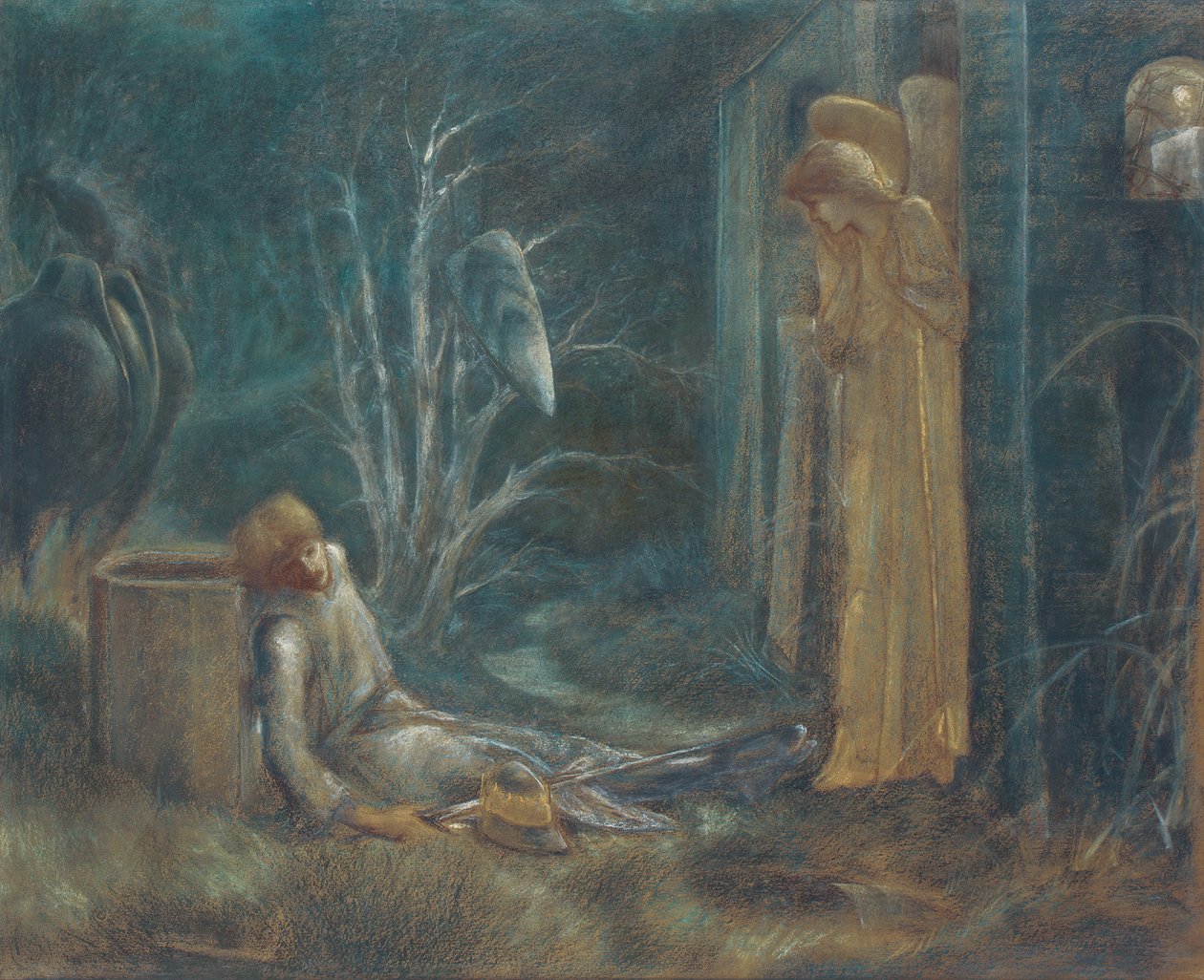 Lancelotův sen, od Edward Burne Jones