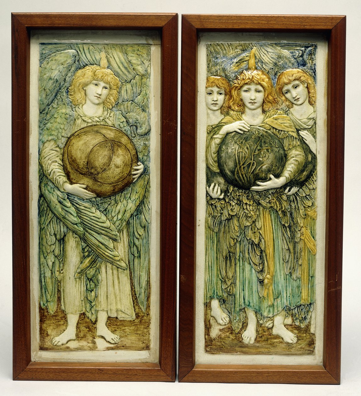 První den stvoření a třetí den stvoření, od Edward Burne Jones